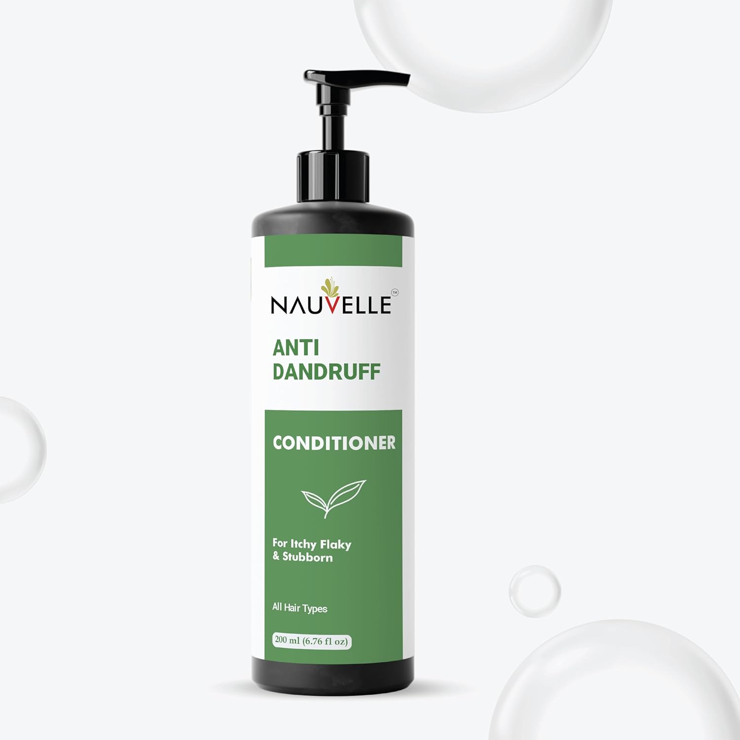 Nauvelle Anti Dandruff Conditioner with Rosemary Extract, for Itchy Flaky and Stubborn Dandruff, All Hair Types, 200 ml