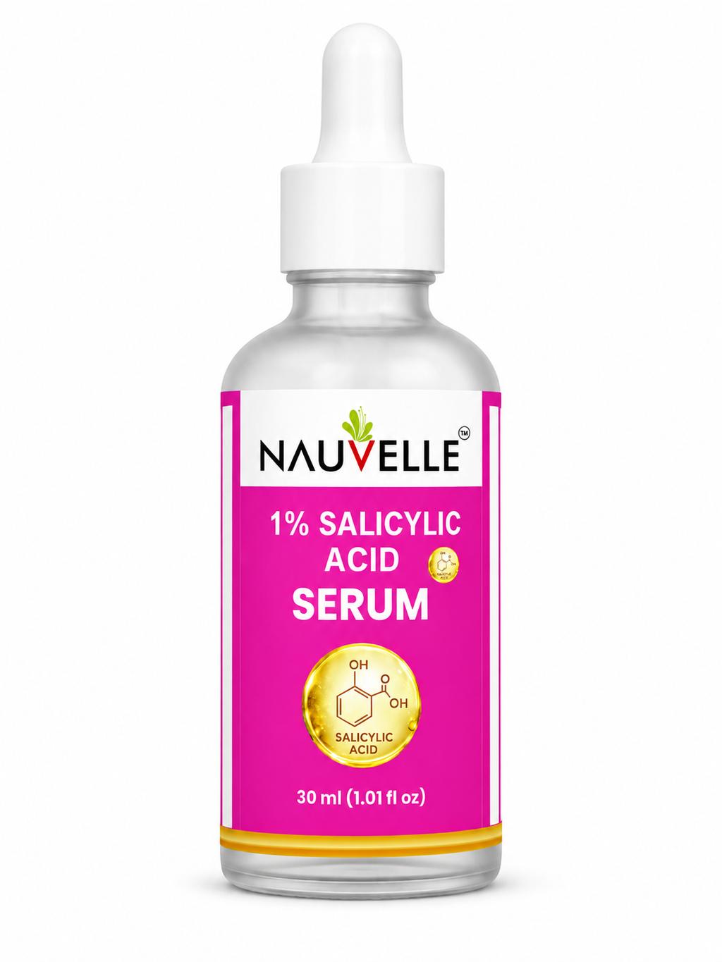Nauvelle 1% Salicylic Acid Serum, 30 ml, Dropper Bottle, for Anti Hair Fall and Hair Regrowth