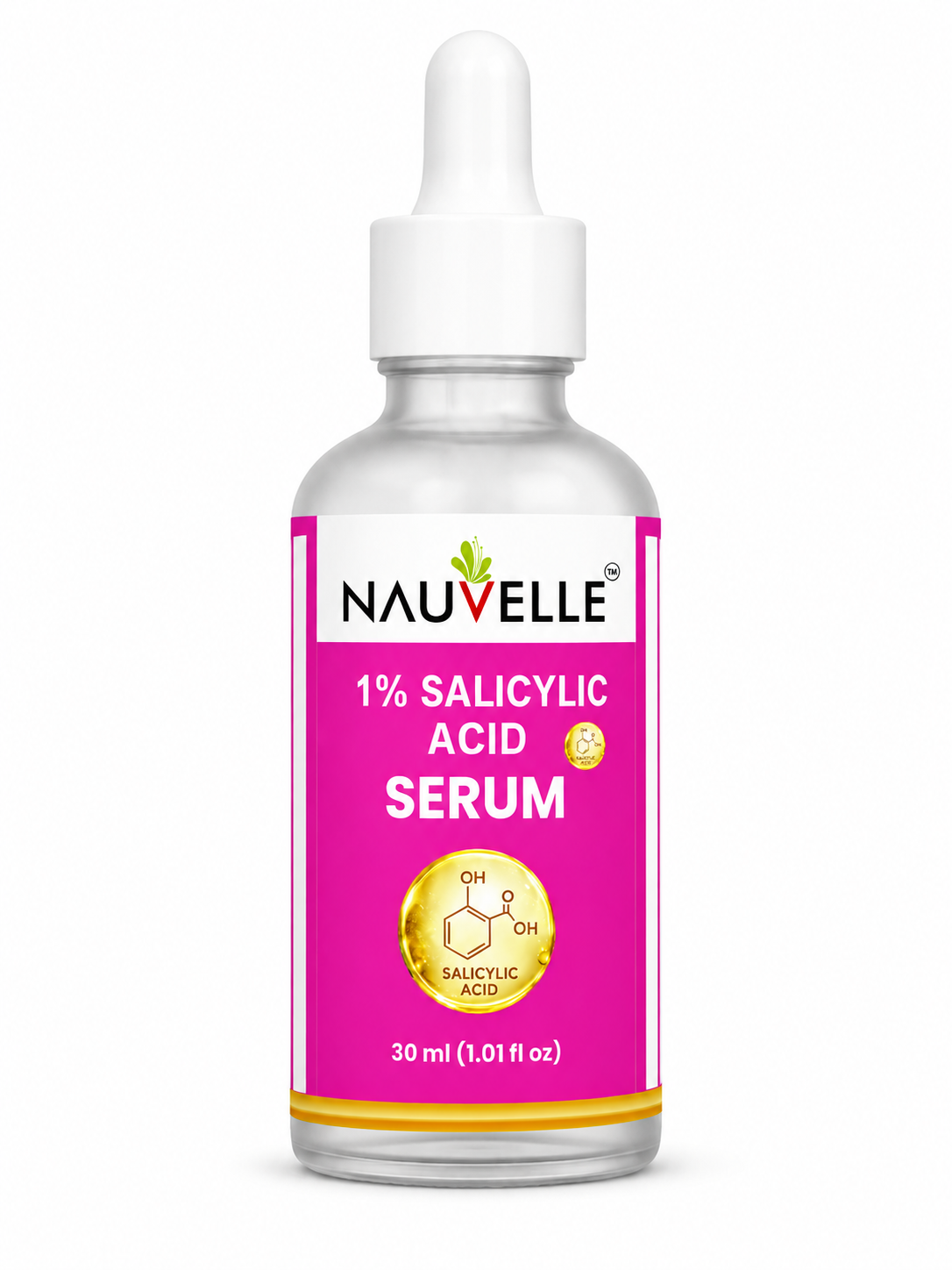 Nauvelle 1% Salicylic Acid Serum, 30 ml, Dropper Bottle, for Anti Hair Fall and Hair Regrowth