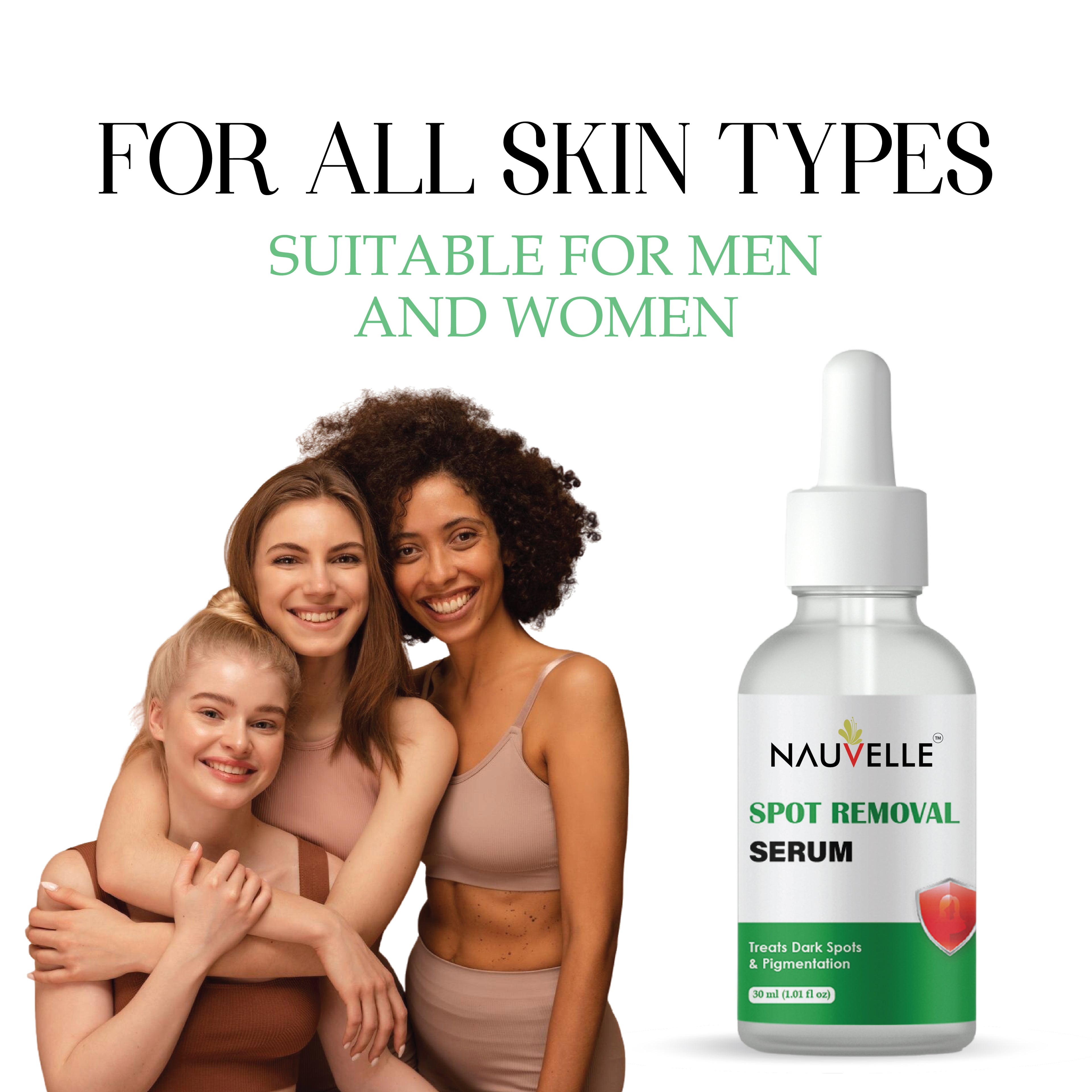 Nauvelle Spot Removal Serum, Treats Dark Spots & Pigmentation, 30ml (1.01 fl oz)