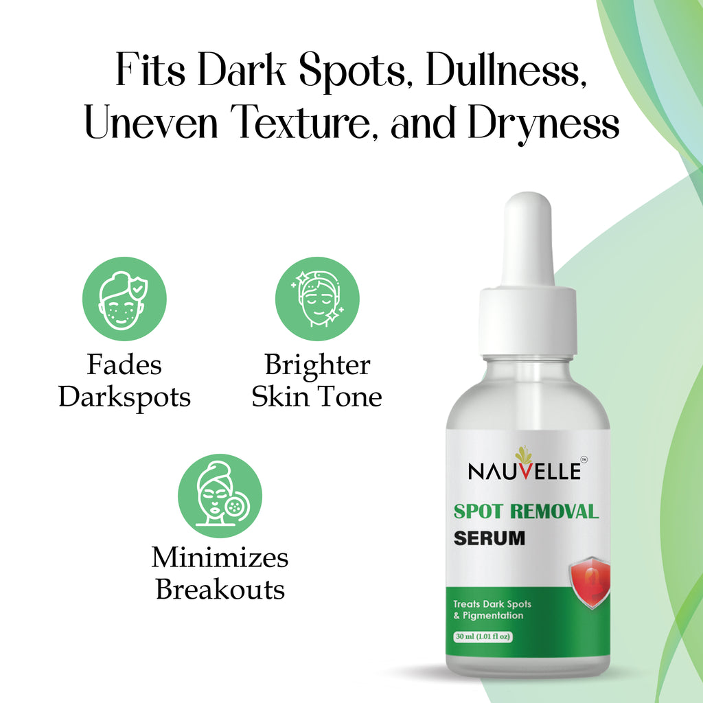 Nauvelle Spot Removal Serum, Treats Dark Spots & Pigmentation, 30ml (1.01 fl oz)