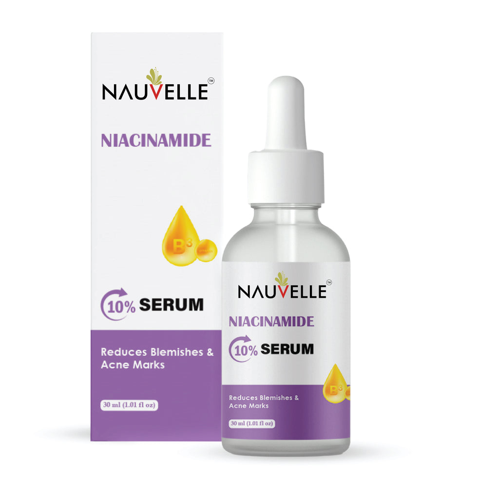 Nauvelle Niacinamide 10% Serum, Reduces Blemishes & Acne Marks, 30ml