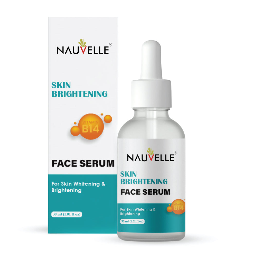 Nauvelle Skin Brightening Face Serum with Vitamin B14, for Whitening & Brightening, 30ml